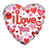 17 Inch White Heart Pink Arrow Foil Balloon